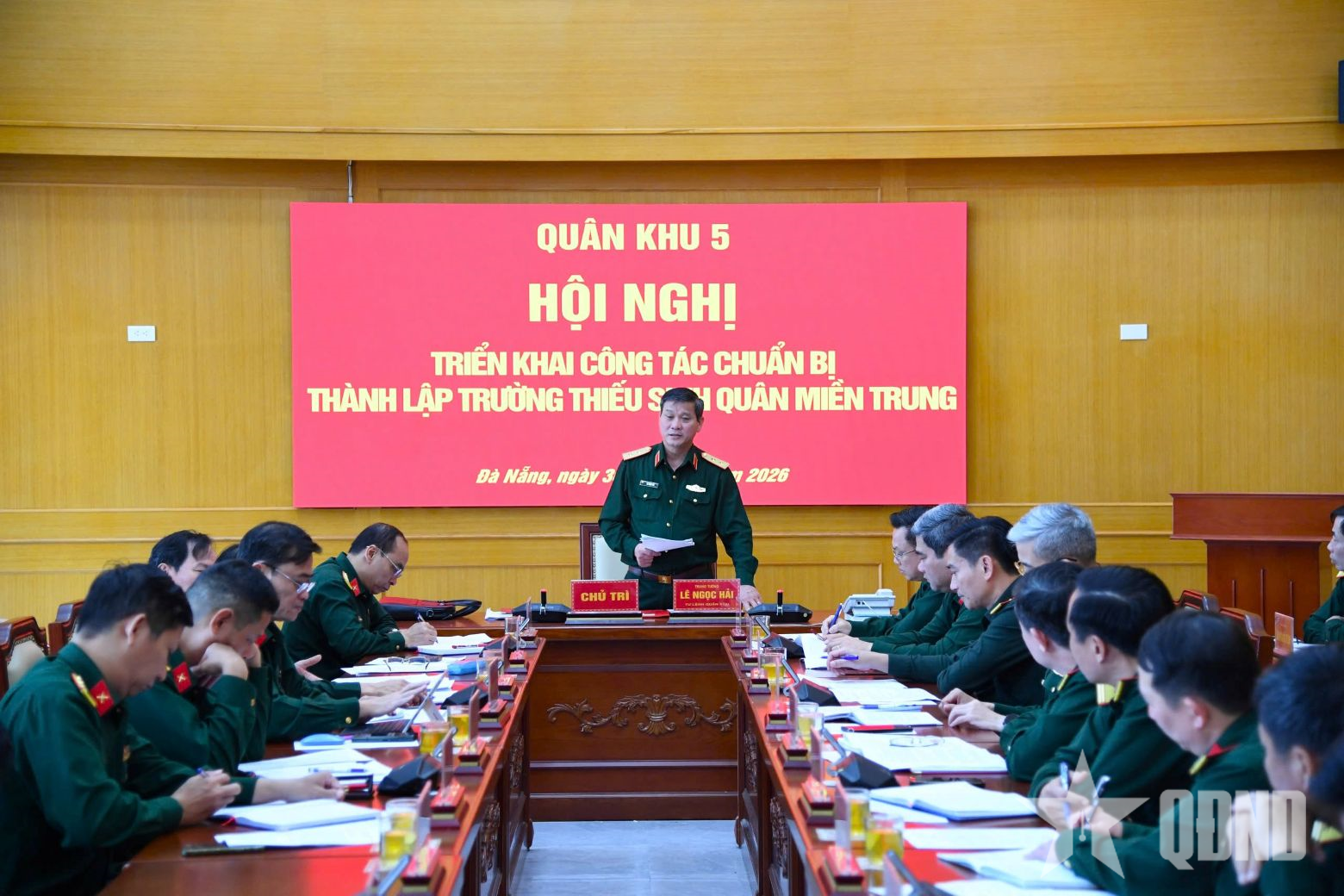 Quân khu 5 triển khai chuẩn bị thành lập Trường Thiếu sinh quân miền Trung